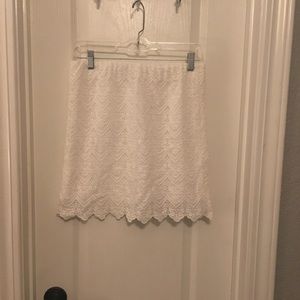 JCrew lace skirt